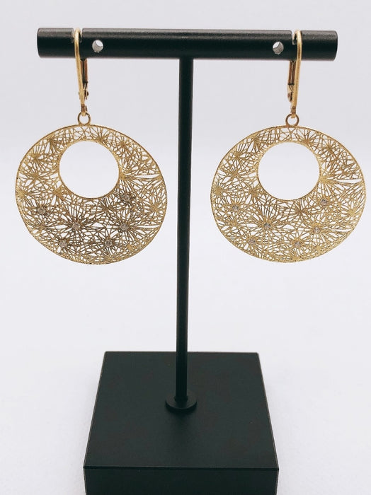 10K Yellow Gold Dangle Earrings