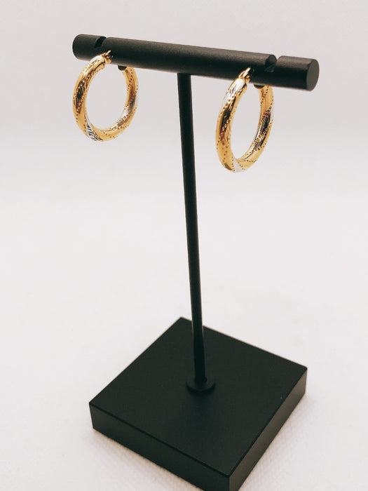 10K Yellow Gold Hoop Earrings