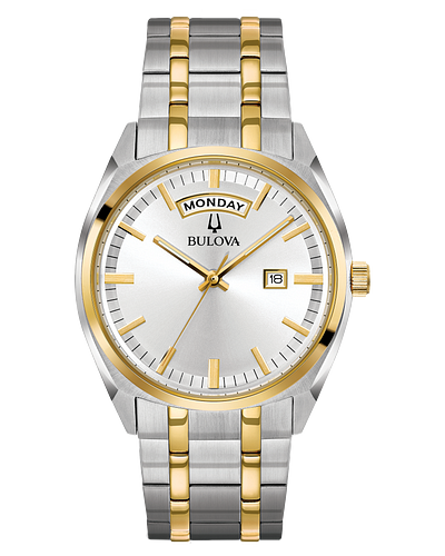 Bulova Classic Silver Dial Two-tone Men's Watch 98C127 – On Time ...