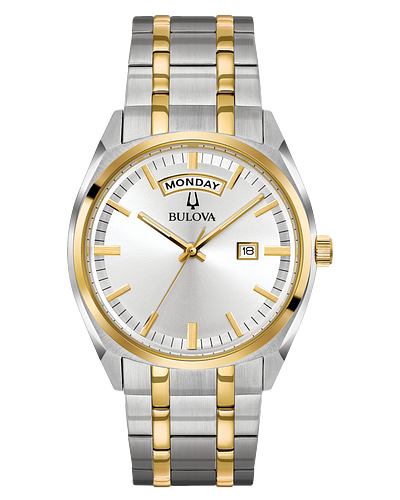 Bulova Classic Silver Dial Two-tone Men's Watch 98C127