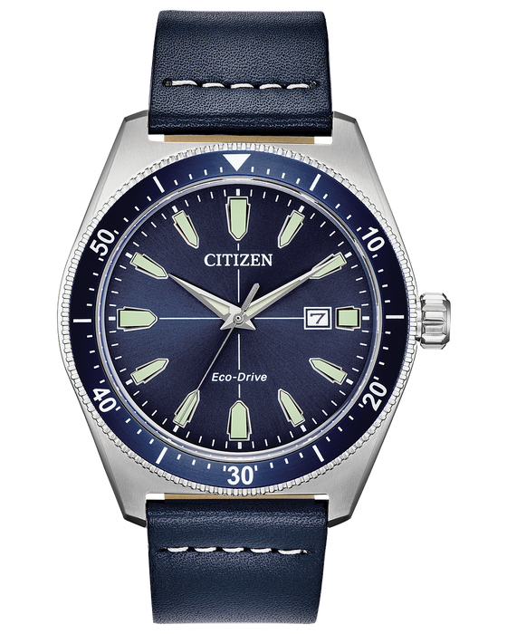 Citizen Vintage Brycen Eco-Drive Blue Dial Men's Watch AW1591-01L