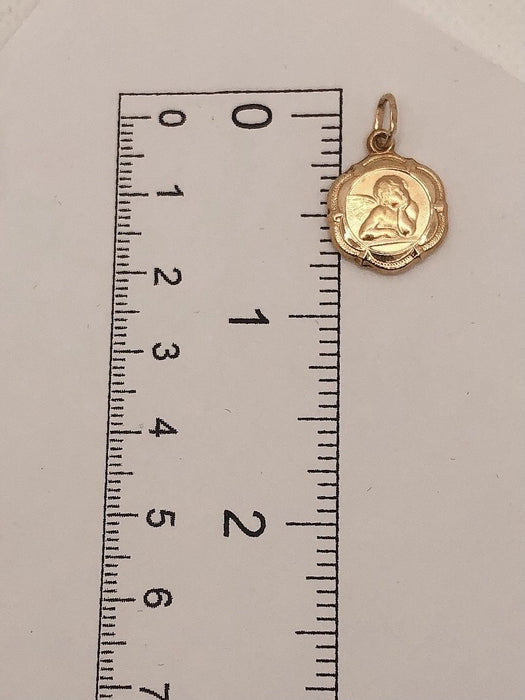 10K Yellow Gold Angel Pendant