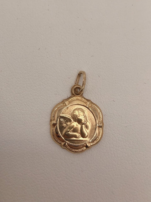 10K Yellow Gold Angel Pendant