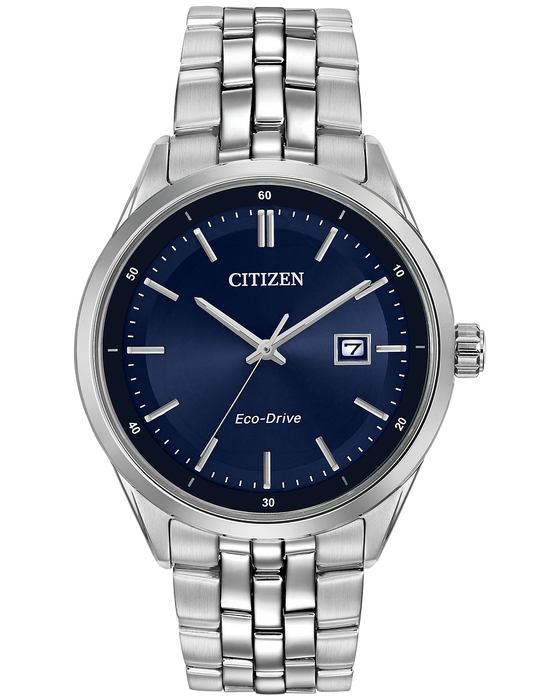 Citizen Men's Bracelet Blue Dial Eco-Drive Watch BM7251-53L