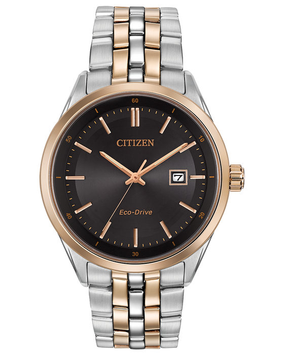 CITIZEN Black Dial Two-tone Men's Watch BM7256-50E