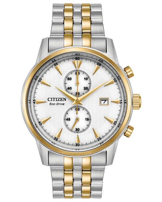 Citizen Corso Steel Link Chronograph Watch CA7004-54A