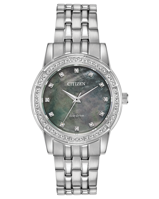 Citizen Silhouette Crystal Mother of Pearl Dial Ladies Watch EM0770-52Y