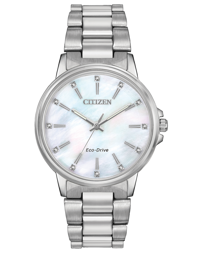 Citizen Chandler Eco Drive Diamond White Mother of Pearl Dial