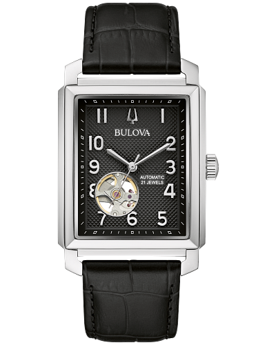 BULOVA Automatic Black Dial Watch 96A269