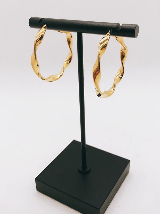 10K Yellow Gold Hoop Earrings