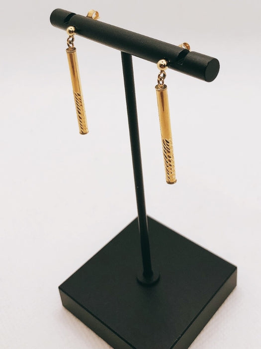 10K Yellow Gold Dangling Earrings