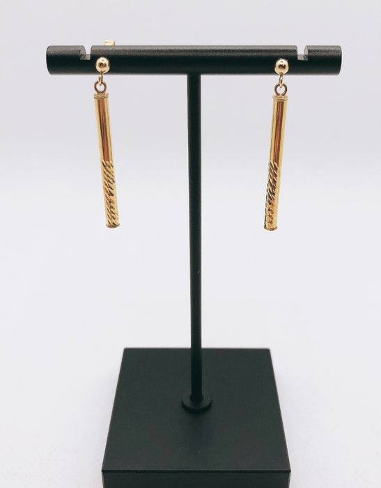 10K Yellow Gold Dangling Earrings