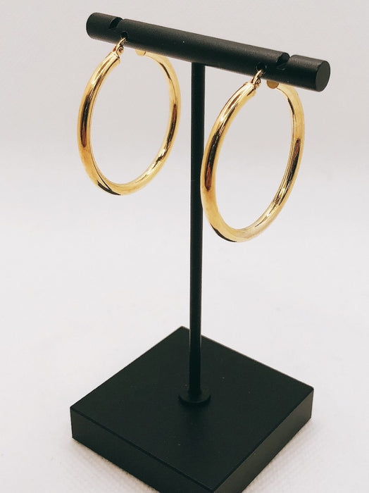 10K Yellow Gold Hoop Earrings