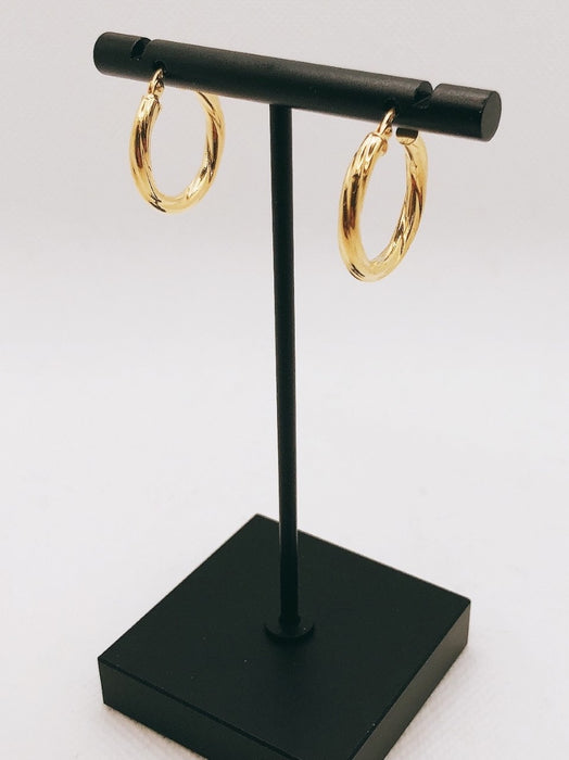 10K Yellow Gold Hoop Earrings