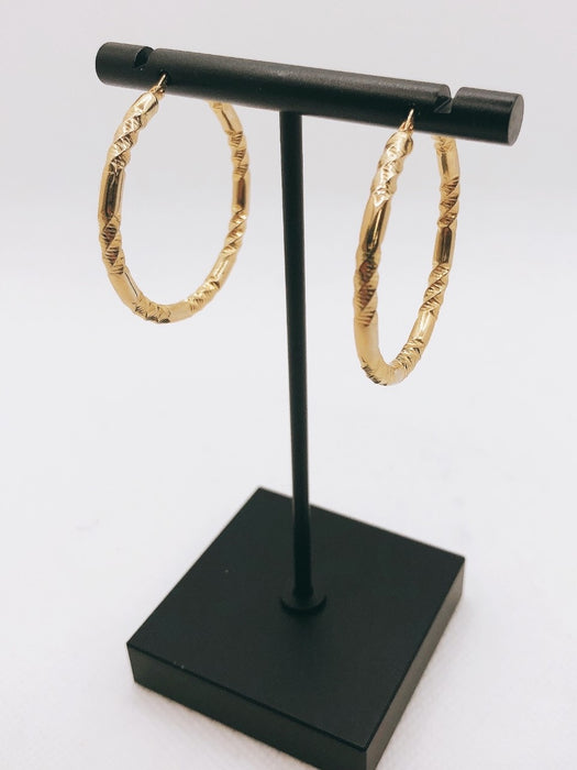 10K Yellow Gold Hoop Earrings