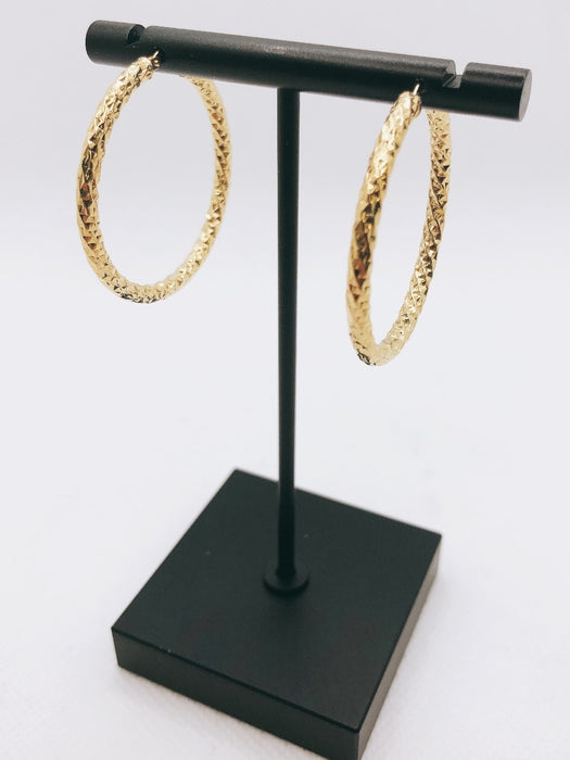 10K Yellow Gold Hoop Earrings