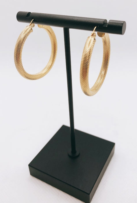 14K Yellow Gold Hoop Earrings