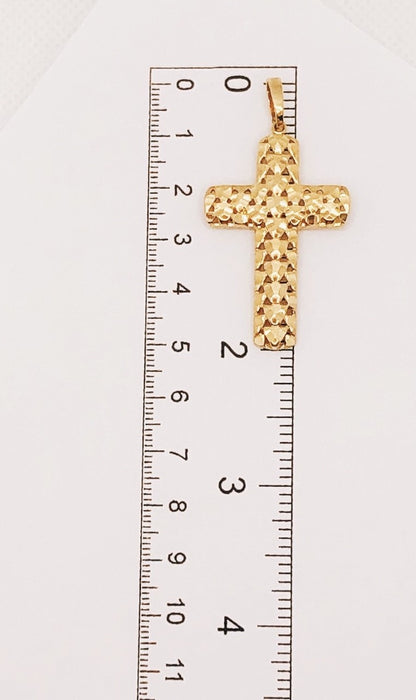 10K Yellow Gold Cross Pendant