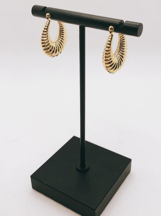 14K Yellow Gold Hoop Earrings